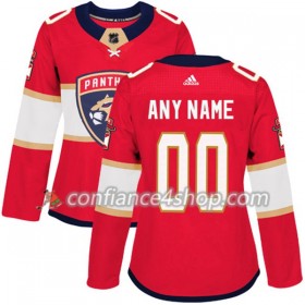 Adidas Maillot de Hockey Florida Panthers Personnaliser 2017-2018 Rouge Authentic - Femme
